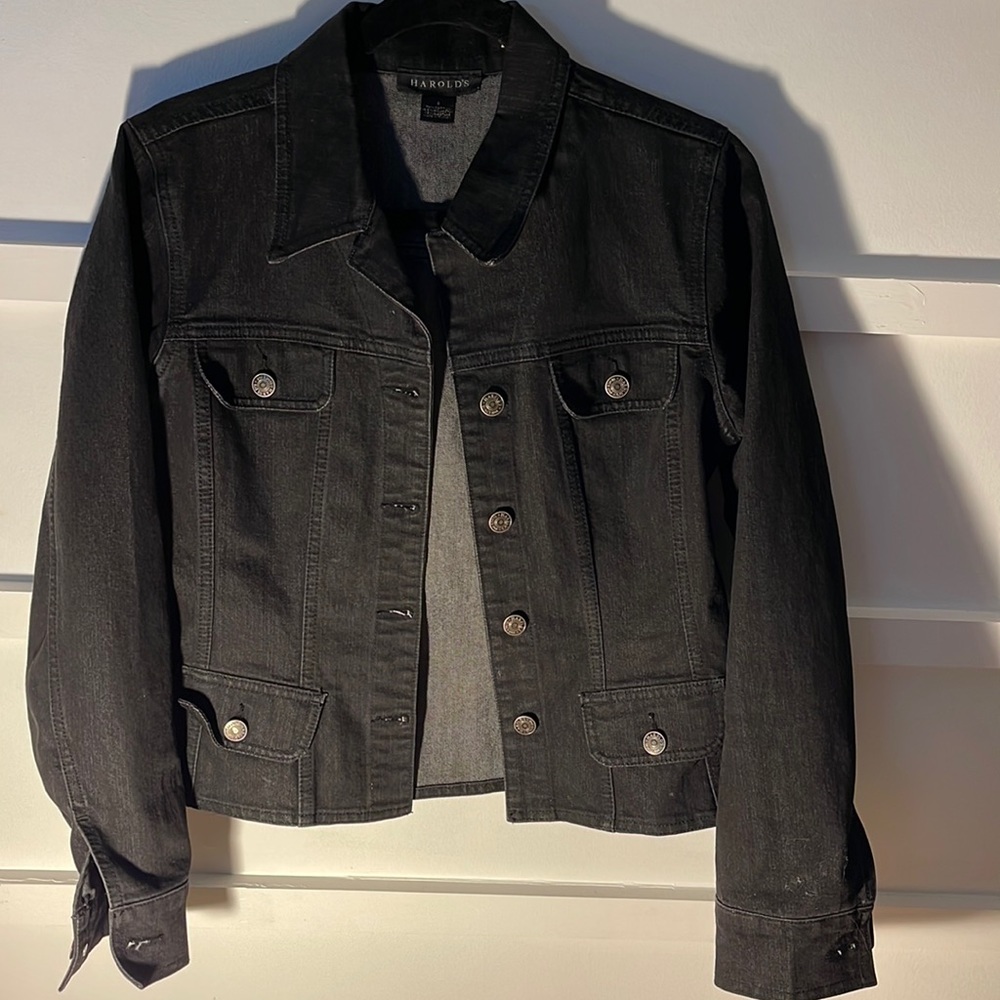 Black jean jacket
